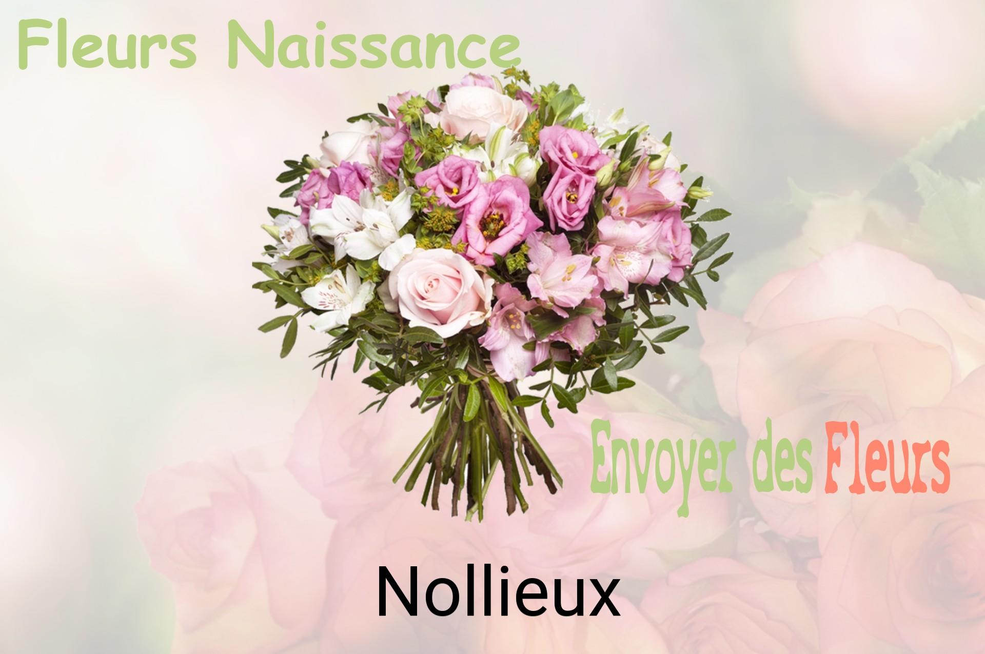Bouquet de fleurs de naissance livré à Nollieux